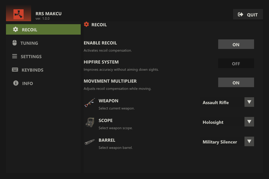 Rust Scripts - Undetected Rust Script & Rust Recoil Control Macro Software